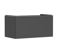 hansgrohe Xelu Q meuble sous-lavabo, 980x550, 1 tiroir, pour consoles avec vasque à poser, poli, 5, 54059000, Couleur: Meuble gris diamant mat/poignÃ©e chrome