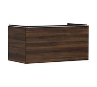 Hansgrohe Meuble sous-lavabo Xelu Q 980x550 mm 1 tiroir Noyer foncé/poignée chrome 54061000
