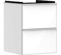 Hansgrohe Meuble sous-lavabo suspendu Xelu Q 48x49,5x60,5 cm 2 tiroirs blanc brillant 54019700