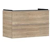 hansgrohe Xelu Q meuble sous-vasque 54033000 980x605x475mm, 2 tiroirs, chêne naturel, chromé