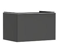 hansgrohe Xelu Q meuble sous-lavabo, 780x550, 1 tiroir, pour consoles avec vasque à poser, poli, 54055700, Couleur: Meuble gris diamant mat/poignÃ©e blanc mat