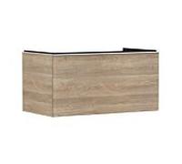 hansgrohe Xelu Q meuble sous-lavabo, 980x550, 1 tiroir, pour consoles avec vasque à poser, poli, 5, 54060700, Couleur: Meuble chÃªne naturel/poignÃ©e blanc mat