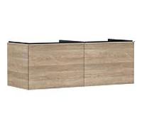 hansgrohe Xelu Q meuble sous-vasque 54068000 1360x485x550mm, 2 tiroirs, chêne naturel, chromé