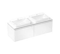 hansgrohe Xelu Q meuble sous-vasque 54070700 1560x485x550mm, 2 tiroirs, blanc brillant, blanc mat