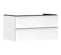 hansgrohe Xelu Q meuble sous-vasque 54078000 980x485x550mm, 2 tiroirs, blanc brillant, chromé