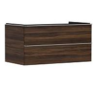 hansgrohe Xelu Q meuble sous-vasque 54081000 980x485x550mm, 2 tiroirs, noyer foncé, chromé