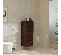 hansgrohe Xelu Q armoire mi-haute 54134670 370x400x1065mm, charnière de porte à droite, noyer foncé, noir mat