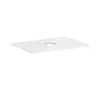 Hansgrohe Plan de travail suspendu Xelu Q 78x55 cm, découpe ronde centrale, blanc brillant 54113050