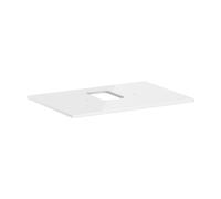 Hansgrohe Console Xelu Q 78×55 cm découpe centrale pour vasque, trou pour robinet, blanc 54120050