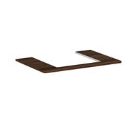 Hansgrohe Plan de travail suspendu Xelu Q 78x55 cm découpe 500x480 mm pour vasque à poser Noyer