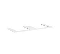 Hansgrohe Plan de travail suspendu Xelu Q 136×55 cm, 2 découpes pour vasque Blanc brillant 54099050