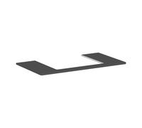 Hansgrohe Plan de travail suspendu Xelu Q 98x55 cm découpe 600x480 mm Gris diamant mat 54110910
