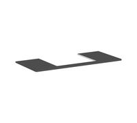 Hansgrohe Plan de travail suspendu Xelu Q 118 x 55 cm découpe 600 x 480 mm Gris diamant mat 54111910
