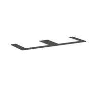 Hansgrohe Plan de travail suspendu Xelu Q 156x55 cm 2 découpes 600x480 mm Gris diamant mat