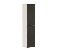 hansgrohe Xevolos E Armoire haute, charnière de porte à gauche, 400x360x1760mm, 54219660, Couleur: Corps beige sable mat, façade textile gris foncé