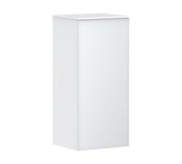hansgrohe Xevolos E Armoire mi-haute, charnière de porte à gauche, 400x360x890mm, 54212320, Couleur: corps blanc mat, façade blanc métallisé