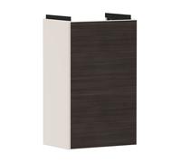 hansgrohe Xevolos E Armoire sous lavabo, 1 porte, charnières à droite, 340x245x555mm, pour lave-mains, 54170730, Couleur: Corps beige sable mat, façade chêne foncé