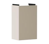 hansgrohe Xevolos E Armoire sous lavabo, 1 porte, charnières à gauche, 340x245x555mm, pour lave-mains, 54167390, Couleur: Corps beige sable mat, façade bronze structuré
