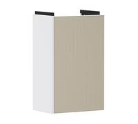 Hansgrohe Xevolos E Armoire sous lavabo, 1 Porte, charnières à Gauche, 340x245x555mm, pour Lave-Mains, 54166390, Couleur: Corps Blanc Mat, façade Bronze structuré