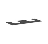 Hansgrohe – Comptoir pour lavabo Xevolos E 137×55 cm 2 découpes gris ardoise mat
