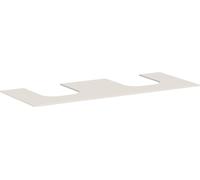 hansgrohe Xevolos E Console, 2 découpes, 1370x550mm, pour vasque à poser, 54207780, Couleur: Beige sable mat