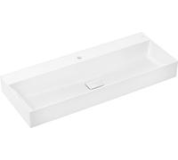 hansgrohe Xevolos E lavabo, 1 trou de robinetterie sans trop-plein, 1200x480mm, SmartClean, non poli, avec garniture découlement, 61112450