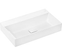 hansgrohe Xevolos E lavabo à poser, sans trop-plein, poli, SmartClean, 800x480mm, avec vidage, blanc, 61099450, Exécution: sans trou de robinet