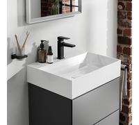 hansgrohe Xevolos E Lavabo 61092450 60 x 48 cm, avec trou pour robinet, sans trop-plein, SmartClean, blanc