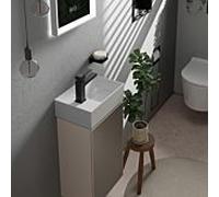 Hansgrohe Lave-mains Xevolos E 36x25 cm rectangulaire SmartClean trou de robinetterie à gauche blanc