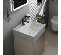 hansgrohe Xevolos E Lave-mains, sans trop-plein, 500x480mm, SmartClean, non poncé, avec vidage, 61088450, Exécution: 1 trou de robinet
