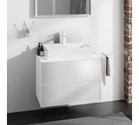 hansgrohe Xevolos E Meuble bas pour plan de toilette, 2 tiroirs, 54187320,