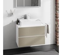hansgrohe Xevolos E Meuble bas pour plan de toilette, 2 tiroirs, 54187390,