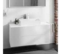 hansgrohe Xevolos E Meuble bas pour plan de toilette, 2 tiroirs, 54193320,