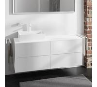 hansgrohe Xevolos E Meuble bas pour plan de toilette, 4 tiroirs, 54236320,
