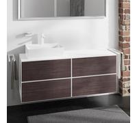 hansgrohe Xevolos E Meuble bas pour plan de toilette, 4 tiroirs, 54236730,