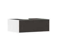 hansgrohe Xevolos E meuble sous lavabo, 1 tiroir, 1 découpe au centre, 780x550x275mm, pour console avec vasque à poser, 54310660, Couleur: Corps blanc mat, façade textile gris foncé