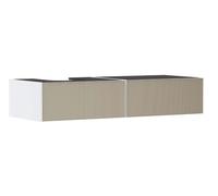 Hansgrohe Xevolos E - Meuble pour lavabo, 28x137x55 cm, 2 tiroirs, blanc mat/bronze texturé 54319390