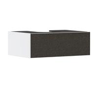 hansgrohe Xevolos E meuble sous lavabo, 1 tiroir, 1 découpe au centre, 780x550x275mm, pour console avec vasque à poser, 54310660, Couleur: Corps blanc mat, façade textile gris foncé