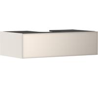 hansgrohe Xevolos E meuble sous lavabo, 1 tiroir, 1 découpe au centre, 980x550x275mm, pour console avec vasque à poser, 54314790, Couleur: Corps beige sable mat, façade beige sable métallisé