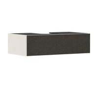 hansgrohe Xevolos E meuble sous lavabo, 1 tiroir, 1 découpe au centre, 980x550x275mm, pour console avec vasque à poser, 54314660, Couleur: Corps beige sable mat, façade textile gris foncé