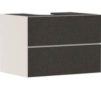 hansgrohe Xevolos E Meuble sous-lavabo, 2 tiroirs, 1 découpe au centre, 780x550x555mm, pour plan de toilette à poser, 54188660