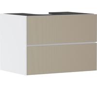 hansgrohe Xevolos E Meuble sous-lavabo, 2 tiroirs, 1 découpe au centre, 780x550x555mm, pour plan de toilette à poser, 54187390