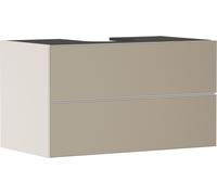 hansgrohe Xevolos E Meuble sous-lavabo, 2 tiroirs, 1 découpe au centre, 980x550x555mm, pour plan de toilette à poser, 54191390