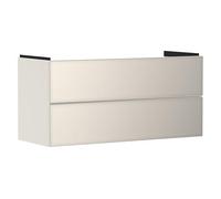 Hansgrohe Xevolos E Meuble sous-lavabo, 2 tiroirs, SoftClose, 1180x475x555mm, pour lavabo, 54185790, Couleur: Corps Beige Sable Mat, façade Beige Sable métallisé