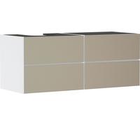 hansgrohe Xevolos E Meuble sous-lavabo, 4 tiroirs, 1 découpe à gauche, 1370x550x555mm, pour console avec vasque à poser à gauche, 54236390