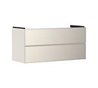 hansgrohe Xevolos E meuble sous-vasque 54185790 1180x555x475mm, 2 tiroirs, beige sable mat, beige sable métallisé