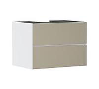 hansgrohe Xevolos E meuble sous-vasque 54187390 780x555x550mm, 2 tiroirs, blanc mat, structure en bronze