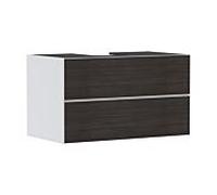 hansgrohe Xevolos E meuble sous-vasque 54190730 980x555x550mm, 2 tiroirs, blanc mat, chêne foncé