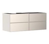 hansgrohe Xevolos E meuble sous-vasque 54237790 1370x555x550mm, 4 tiroirs, gauche, beige sable mat, beige sable métallisé