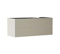 hansgrohe Xevolos E Meuble sous-lavabo, 4 tiroirs, 1 découpe à droite, 1370x550x555mm, pour console avec vasque à poser à droite, 54240390
